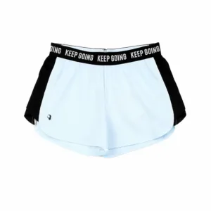Women’s elastic waistband poly pique sport shorts