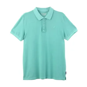 Custom Logo Embroidery Polo T Shirts Cotton Pique Acid Wash Polo Shirts Men