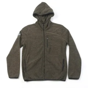 Men’s full zip space dye sustainable polar fleece hoodie